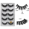 Vente en gros 5 paires de cils de vison 3D naturels longs faux cils de vison maquillage entièrement vaporeux faux cils extension faux cils maquillaje faux cils