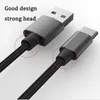 Tipo de cabo USB de alta velocidade Tipo C para C Adaptador de carregamento Dados Sync Metal Carregando o adaptador de telefone 1-3m Espessura Forte trançada USB C carregador