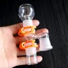 Adaptador de vidro para cachimbos de água Reclaim Ash Catcher Cachimbos de água 14,4 mm ou 18,8 mm macho fêmea junta suspensa Keck Clip para Bong Oil Rig