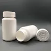 50 + 2sets 100 ml 100cc HDPE witte farmaceutische pilflessen voor geneeskundecapsules Containerverpakking met CRC Caps Seal Lids