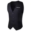 Gilet da uomo Gilet uomo Vest 2021 Primavera Fashion Chest Decoration Button Gentleman Vestito Pocket Fibbia Modifica Cappotto