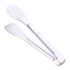 Acier inoxydable festonnée BBQ avec silicone tenailles cuisine Cuisine tenailles nourriture service Clamp tenailles Easy Clean pour barbecue légumes gâteau de pain