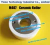 (2st) M407 + M408 EDM Pinch Roller + Capstan Roller Set D57X18T (vit keramisk typ) x058d340g51 + x058d339g51 för mitsubishi dwc-fx.ra.fx-k