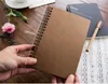 Portable Business Kraft Papers Notepads Black Drawing Sketch Notebook Spiral Journal Notebooks School Office Suppliers SN2630