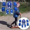 Réglable 7 pièces enfant patinage à roulettes vélo casque genou poignet garde coudière ensemble pour enfant cyclisme sport protection garde équipement