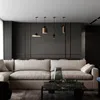 Metal pendant lights brushed bronze combination pendant lamp for living room bedside corridor dinning bar coffee shop lighting