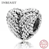 Estilo novo fofo 925 Sterling Silver Natural Mark Minchações, Autumn Harvest Wheat Heart Fit Charms Jewelry1308891