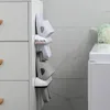 Soporte para zapatillas de baño, organizador de zapatos, puerta montada en la pared, almacenamiento colgante para el hogar, estante simple, montaje en pared moderno