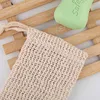 Savon Mesh Exfoliant naturel Saver Sisal savon Saver Sac Holder poche pour douche Bain Moussant et séchage de savon Sac Fournitures quotidien U10FZ