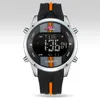 CWP 2021 Kt Mens Sports Digital Led Sdire с силиконовым ремешком мужские наручные часы Водонепроницаемые светящиеся 2 времен