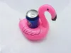 200pcs fincan şişme flamingo içecekler için hava yatakları fincan tutucu havuz yüzer yüzme oyuncak içecek tutucu289s