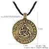 Valknut Pagan Amulet Vegvisir Viking Wax Cord Scandinavian Norse Jewelry Runes Pendant Necklace8846289
