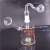 mini Glass Beaker bong Dab oil Rig Bong Heady Plataformas petroleras gruesas cera para fumar narguile burbujeador bong con quemador de aceite de vidrio tubo y tazón