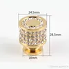 Luxury 24k Real Gold Czech Crystal Brass Round Cabinet Door Knobs and Handtags Furnitures Copboard Garderob Drawer Handtag6972696