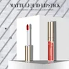 Qibest długotrwały błyszczyk Matte Matte Lipgloss Waterproof Nude Lip Cream Non-Stick Cup płynny szminka