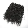 Tissage bouclé personnalisé mongol 12 à 26 pouces 120g cheveux humains sans enchevêtrement sans perte non transformés enveloppe magique queue de cheval couleur naturelle