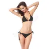 Traje de baño para mujer traje de baño Bikini sexy para mujer Ropa de playa bikini de hilo sólido de dos piezas 11 colores ZZA241