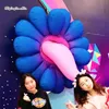 Customized Hanging Inflatable Cannibal Flower Balloon 2m Scary Air Blown Exotic Plants With Long Tongue For Stage Backdrop And Wall Decoration