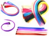 New Straight Colored Colorful Clip-in Clip On In Hair Extension womens random color Purple Red hot sale