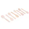 200Pcs Disposable Wooden Spoon Mini Ice Cream Spoon Wood Dessert Scoop Western Wedding Party Tableware Kitchen Accessories Tool