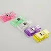 Clips en plastique de couleur mélangée support pour bricolage tissu couture artisanat tricot Portable Transparent sac Clips mode accessoires faits à la main BH2254 WCY