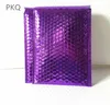 30pcs/lote 18x23cm Color de oro Poly Bubble Mailer Purple Self Seal sobres/bolsas de correo