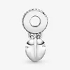 100% 925 Sterling Silver Mother Daughter Hearts Dingle Charms Fit Original Europeisk charmarmband Women Wedding Engagem291w