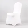 50pcs bankiet biały spandekst elastyczne okładki slipcover Universal Wedding Hotel Decor Party Folding Krzesło okładki okładki