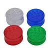 Più nuovo colorato 40MM plastica Herb Grind Spice Miller Grinder Crusher Grinding 3Parts Design innovativo portatile per pipe da fumo Strumento DHL