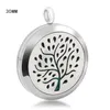 Stainless Steel Hollow 316L Necklace Jewelry Elegant Tree Fashion Pattern Health Perfume Aroma Pendant