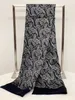 Nouveau Vintage 100% foulard en soie de mûrier hommes mode paisley fleurs motif double couche de soie satin foulards usine 30pcs m268y