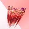 15 Pcs Diamond Handle Eye Makeup Brush Set Powder Foundation Eye Shadow Blush Blending Cosmetics Beauty Make Up Brush Tool Kits