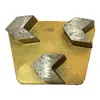 高鮮鋭度コンクリート研削工具金属製の絆の台形研削パッドコンクリート粉砕機12pcsのための2つのピンRediロック