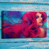Sirena Wall Art Stampa HD Pittura a olio Decorazioni per la casa Soggiorno Tela incorniciata - Pronta per essere appesa - Incorniciato