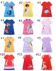 13スタイルの女の子の夏のドレス子供ストライプキリンフラミンゴ動物プリントドレスコットンカジュアル幼児ドレスインベイビーウェアZ11
