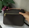 luxury Embossed shoulder bags pu Synthetic Leather black brown women's Designer handbag crossbody messenger bag large size 26cm