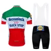 Black Quickstep Ciclismo Roupas de bicicleta Jersey Definir roupas de bicicleta seca rápida