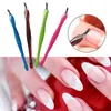 Szczeluek ze stali nierdzewnej Pusher Nail Art Fork Manicure Narzędzie do wykończenia Dead Skin Fork Nipper Pusher Pusher Trymer Remover Darmowa Wysyłka Darmowa Wysyłka