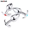 MwOiiOwM Bundas estimulação da próstata Massageador de aço inoxidável Jóias Cristal Butt Plug metal Plug Anal Erótico Toy Sexo para Mulheres Homens