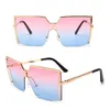 Frameless Conjoined Sunglasses Big Frame Fashionable Shade Ocean One Piece Windproof 7 Colors