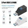 USB Hub 3 Port Expander USB 3.0 Hub Multi USB Splitter 2.0 HAB 3 Hub 3.0 Multiple USB3.0 för PC MacBook