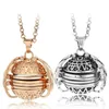 DIY Fold Photo Locket Necklace Openable ball Live Memory Pendant Silver Gold Necklaces Fashion Jewelry Drop Ship 380177