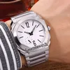 Ny Octo Finissimo 103011 Titanium Steel Grey Dial Automatic Mens Watch rostfritt stålarmband Sportklockor Billiga TimeZoneWatc248e