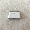 Micro USB Kvinna till 30 pin manlig adapter för Apple4 iPad2/3 Android -telefon gammal typkontakt Jack White