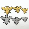 50 pçs muitos design bordado abelha remendo costurar ferro no remendo emblema tecido apliques diy artesanato consumir2657747