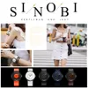 Sinobi Fashion Watch Women Big Dial New Creative Eddy Design Wysokiej jakości skórzany pasek Białe zegarki Casual Relojes para mujer