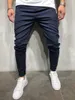 Hommes Twill Mode Jogger Pantalon 2018 Nouvelle Bande Urbaine Droite Pantalon Décontracté Mince Fitness Long Pantalon S-3XL