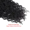 24 Roots 18Inch Goddess Faux Locs Curly Crochet Braids Hair Ombre Kanekalon Synthetic Dreadlocks Hair Extensions For Women