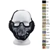 Tactical Airsoft Mask with Ear Protention Outdoor Shooting Protection Gear V2 Metal Steel Wire Mesh Half Face NO030043033659