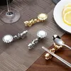 Dragon Chopsticks Holder Rest Stand Metal Craft Zink Eloy Table Decoration Chopsticks Holder Rack Frame LX4866